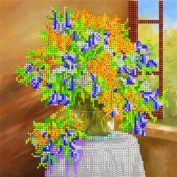 Схема для вышивания бисером АБРИС АРТ "Луговой букет"